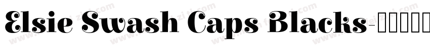 Elsie Swash Caps Blacks字体转换